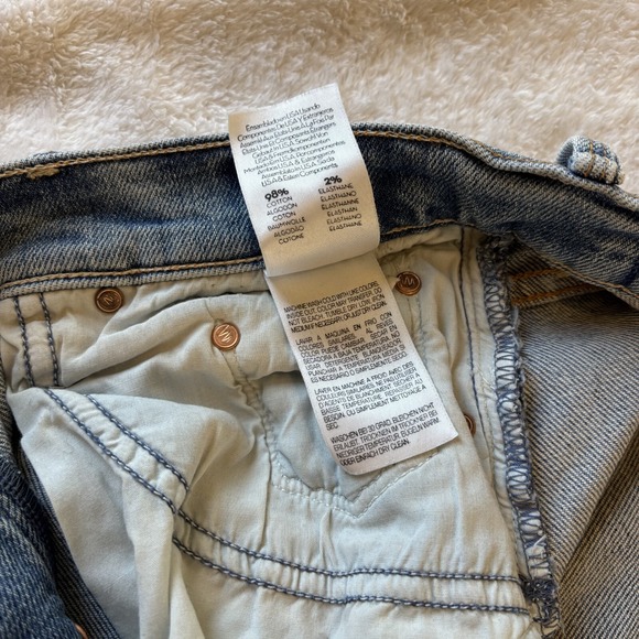 Mother The Tomcat Women's Jeans Size 27 The Confession Wash Distressed Blue - Picture 16 of 16